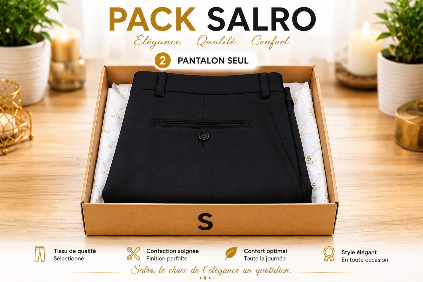 Packs Faso Elégance -Chemises, pantalon, chaussures premium