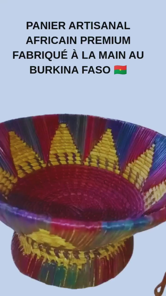 Panier artisanal africain premium – Fabriqué au Burkina Faso
